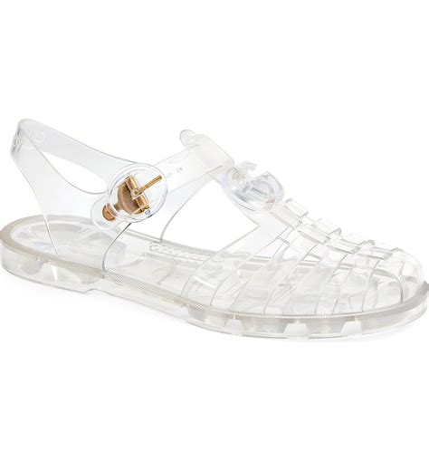 clear gucci sandal